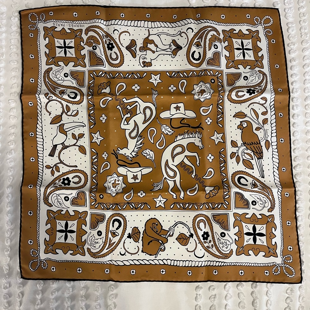 Hermes Animaux Bandana 55